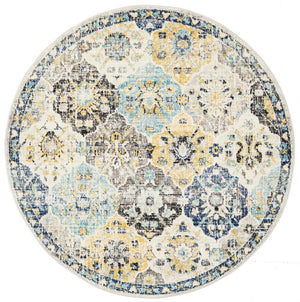 Poppy Multi Transitional Round Rug - Floorsome - Modern