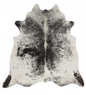 Premium Brazilian Cowhide Salt & Pepper Black - Floorsome - Cowhide