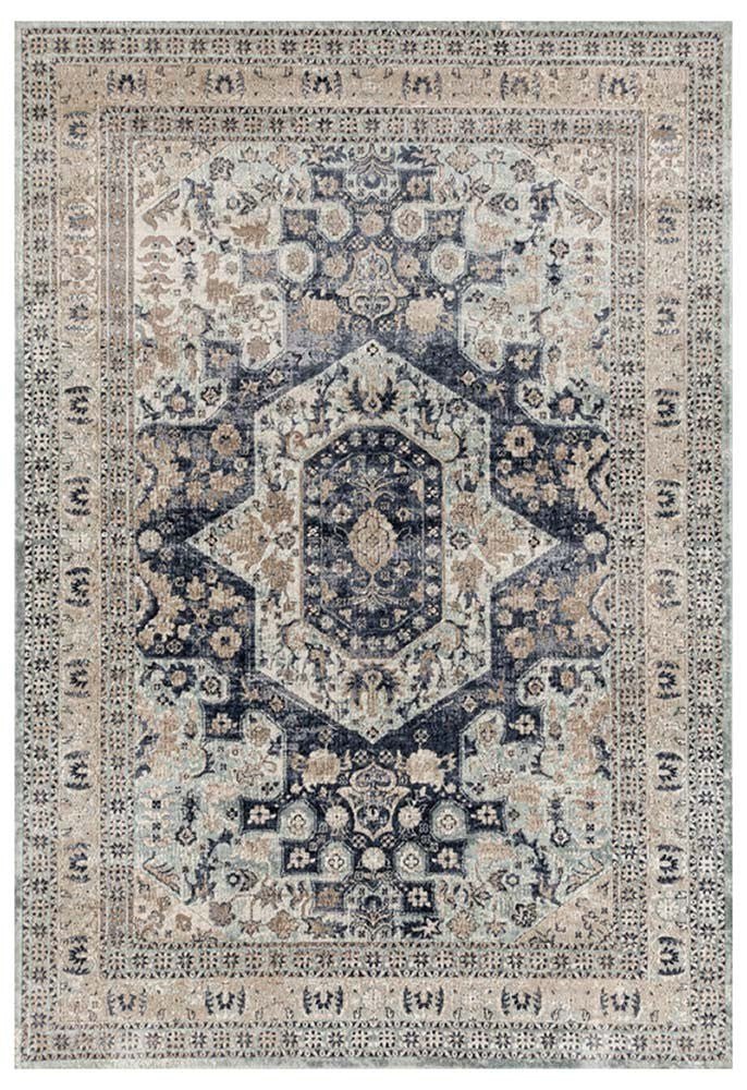 Providence Esquire Brushed Traditional Blue Rug