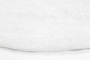 Puffy Soft Shag Round Rug White - Floorsome - Shaggy