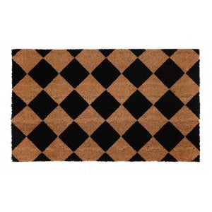 PVC Backed Coir Door Mat - Diamond 90x60cm - Floorsome - Door Mat