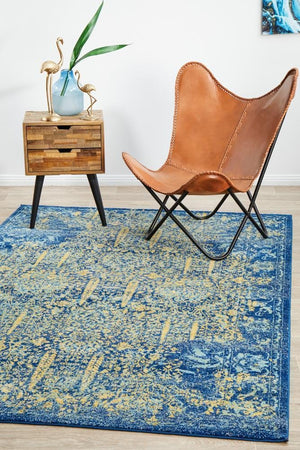 Radiance 411 Royal Blue Rug - Floorsome - Radiance Collection