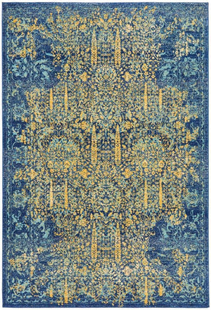 Radiance 411 Royal Blue Rug - Floorsome - Radiance Collection