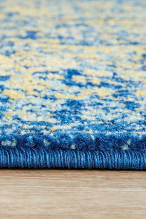 Radiance 411 Royal Blue Runner Rug - Floorsome - Radiance Collection