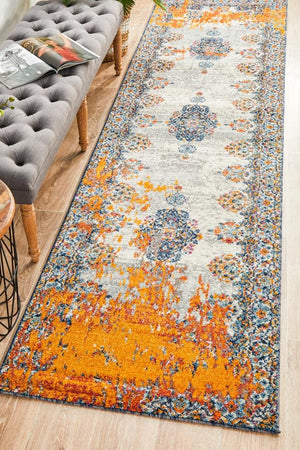 Radiance 555 Bone Runner Rug - Floorsome - Radiance Collection