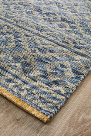 Relic Harvey Blue Natural Rug - Floorsome - MODERN