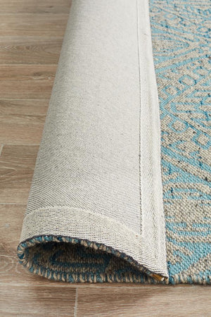 Relic Hunter Blue Grey Rug - Floorsome - MODERN