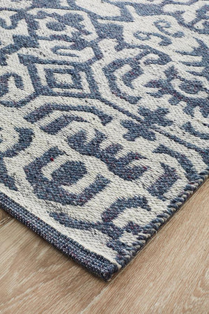 Relic Kian Silver Navy Rug - Floorsome - MODERN