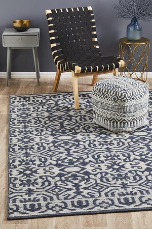 Relic Kian Silver Navy Rug - Floorsome - MODERN