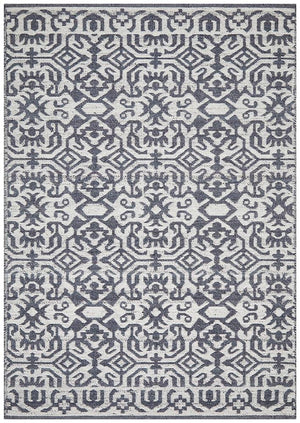 Relic Kian Silver Navy Rug - Floorsome - MODERN