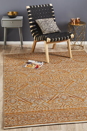 Relic Reuben Rust Natural Rug - Floorsome - MODERN