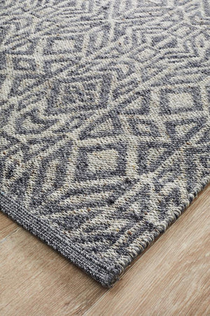 Relic Sammy Graphite Cobolt Rug - Floorsome - MODERN