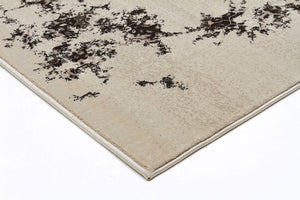 Rembrandt Designer Runner Rug Ivory Brown - Floorsome - Traditional