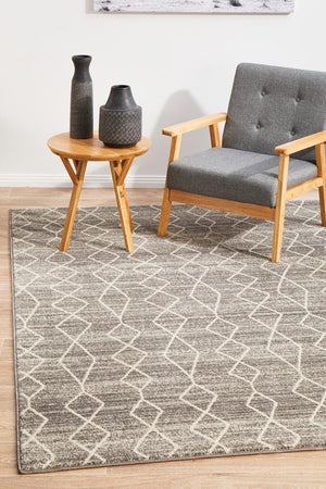 Remy Silver Transitional Rug - Floorsome - Modern