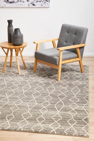 Remy Silver Transitional Rug - Floorsome - Modern