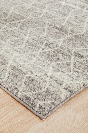 Remy Silver Transitional Runner Rug - Floorsome - Modern