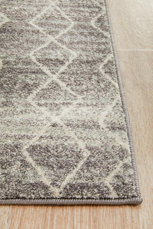 Remy Silver Transitional Runner Rug - Floorsome - Modern