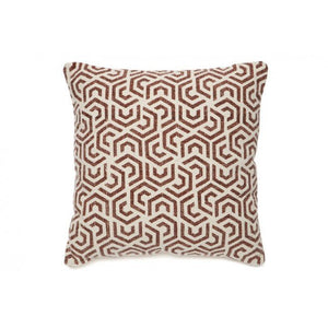 Ren Red and White Indoor Cushion - Floorsome - Cushions