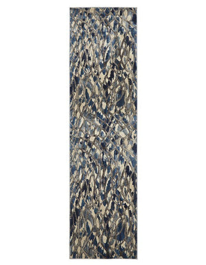 Ropes Modern Blue Runner Rug - Floorsome - Modern