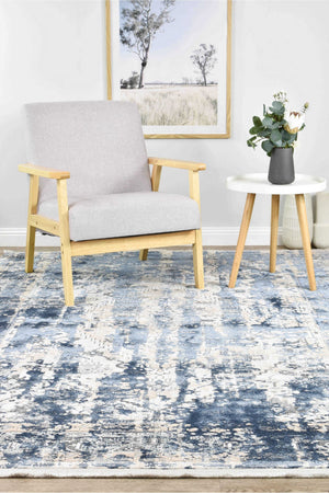 Rosalind 27340A Vintage Denim Rug - Floorsome - INDOOR/OUTDOOR