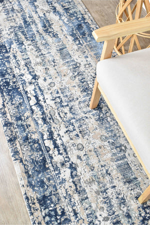 Rosalind 27340A Vintage Denim Rug - Floorsome - INDOOR/OUTDOOR