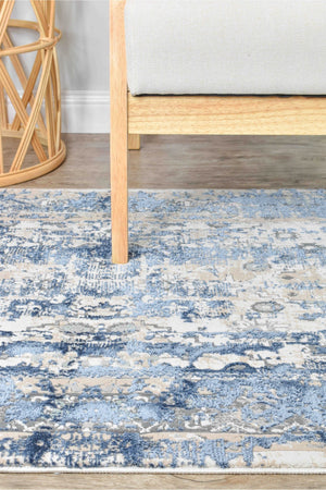 Rosalind 27340A Vintage Denim Rug - Floorsome - INDOOR/OUTDOOR