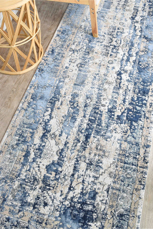 Rosalind 27340A Vintage Denim Rug - Floorsome - INDOOR/OUTDOOR