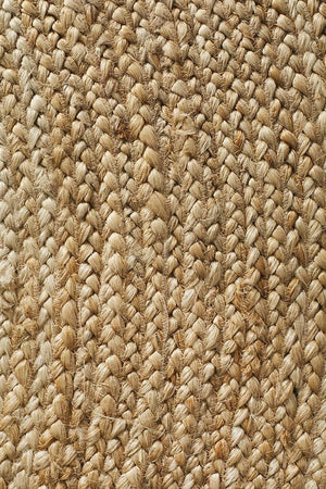 Round Jute Natural Rug - Floorsome - Natural