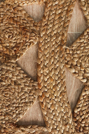 Round Jute Natural Tessellate Rug - Floorsome - Flatweave