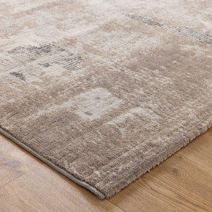 Ruby Abstract Beige Rug - Floorsome - Area Rug