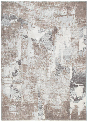 Ruby Abstract Beige Rug - Floorsome - Area Rug