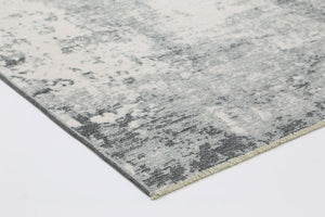 Rustic Vintage Abstract 2 in 1 Reversible Rug Grey - Floorsome - Modern