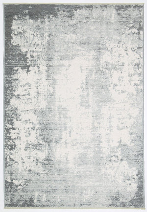 Rustic Vintage Abstract 2 in 1 Reversible Rug Grey - Floorsome - Modern