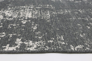 Rustic Vintage Abstract 2 in 1 Reversible Rug Grey - Floorsome - Modern