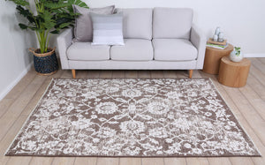 Rustic Vintage Classic, 2 in 1 Reversible Rug Beige - Floorsome - Modern