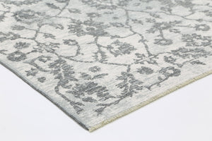 Rustic Vintage Classic 2 in 1 Reversible Rug Grey - Floorsome - Modern