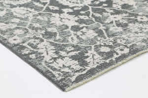 Rustic Vintage Classic 2 in 1 Reversible Rug Grey - Floorsome - Modern