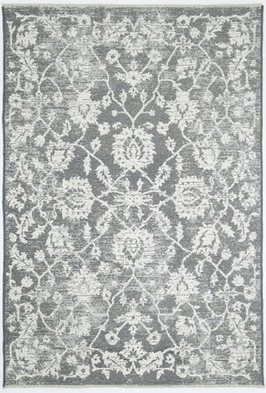 Rustic Vintage Classic 2 in 1 Reversible Rug Grey - Floorsome - Modern