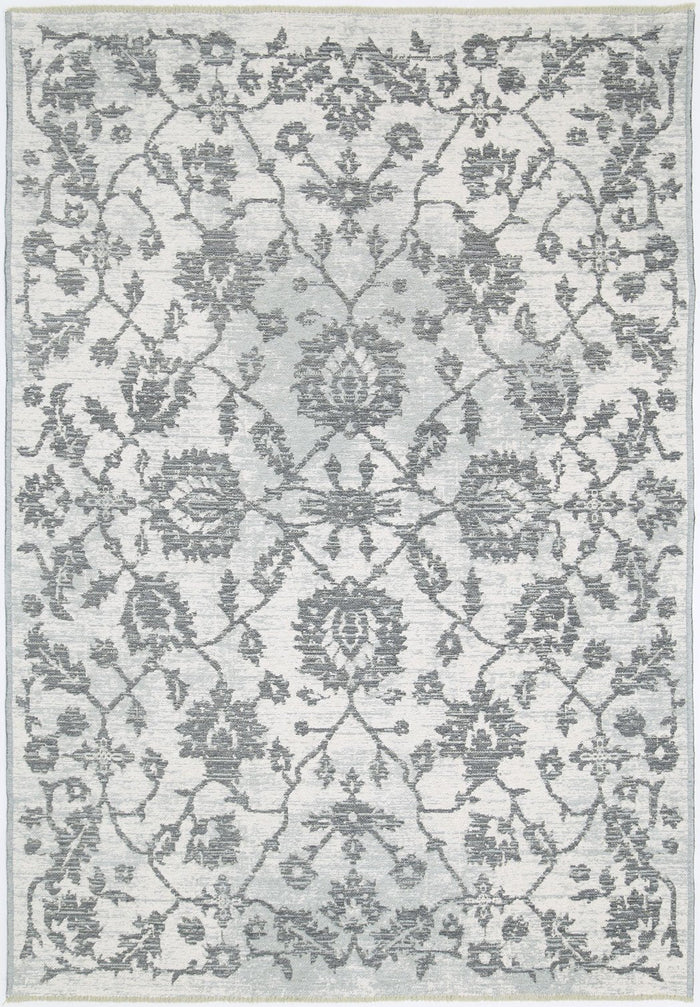 Rustic Vintage Classic 2 in 1 Reversible Rug Grey