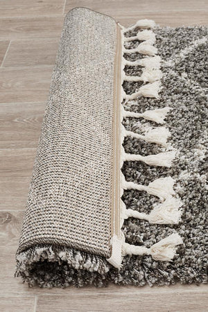 Saffron 11 Grey Runner Rug - Floorsome - MODERN