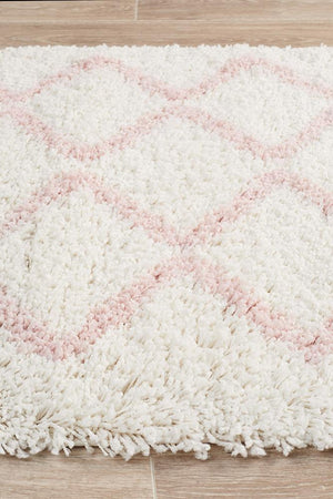 Saffron 11 Pink Runner Rug - Floorsome - MODERN