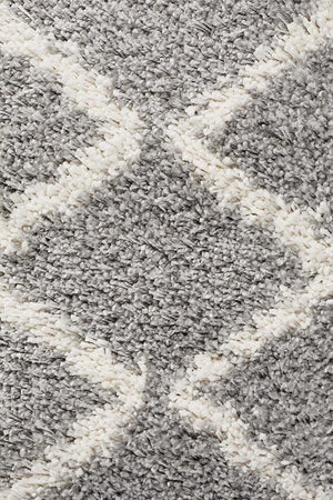 Saffron 11 Silver Runner Rug - Floorsome - MODERN