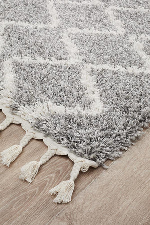 Saffron 11 Silver Runner Rug - Floorsome - MODERN