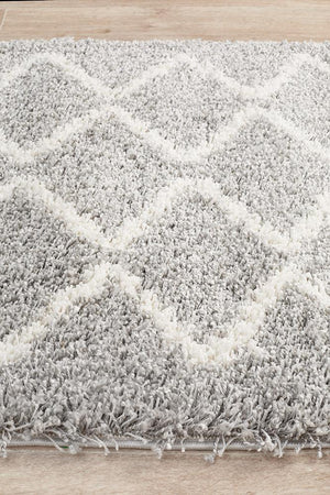 Saffron 11 Silver Runner Rug - Floorsome - MODERN