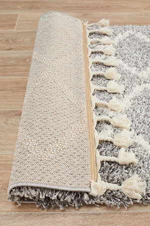 Saffron 11 Silver Runner Rug - Floorsome - MODERN