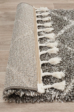 Saffron 22 Grey Runner Rug - Floorsome - MODERN