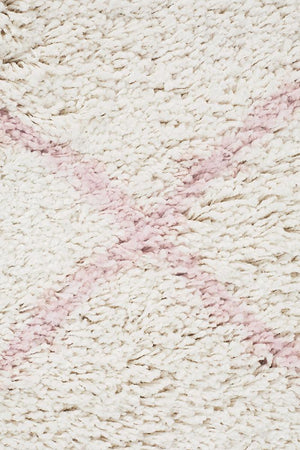 Saffron 22 Pink Rug - Floorsome - MODERN