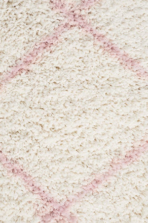 Saffron 22 Pink Runner Rug - Floorsome - MODERN