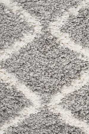 Saffron 22 Silver Runner Rug - Floorsome - MODERN