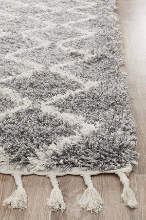 Saffron 22 Silver Runner Rug - Floorsome - MODERN